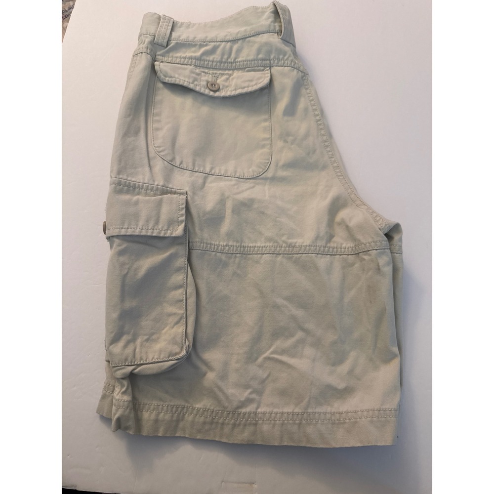 IZOD Mens Cargo Shorts Size‎ 34 Beige Outdoor Casual Comfortable - Picture 4 of 5